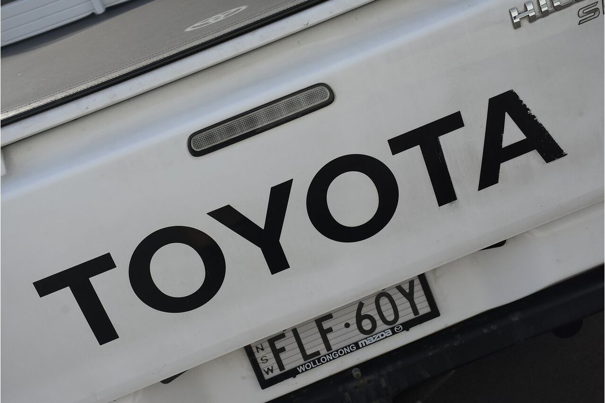 2013 Toyota Hilux SR KUN16R Rear Wheel Drive