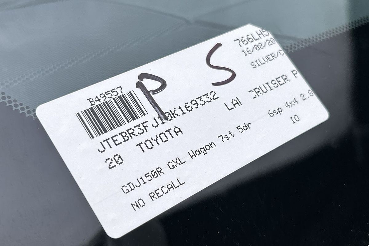 2020 Toyota Landcruiser Prado GXL GDJ150R