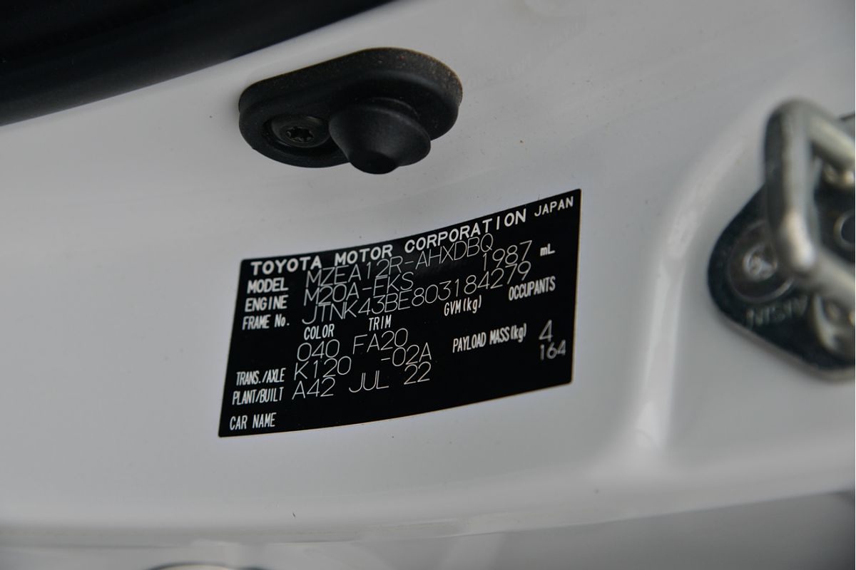 2022 Toyota Corolla Ascent Sport MZEA12R