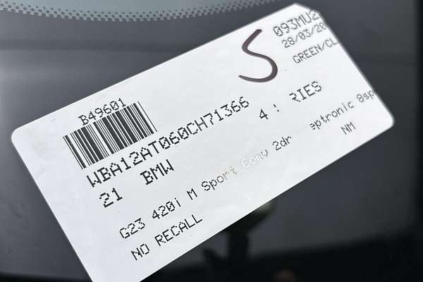 2021 BMW 4 Series 420i M Sport G23