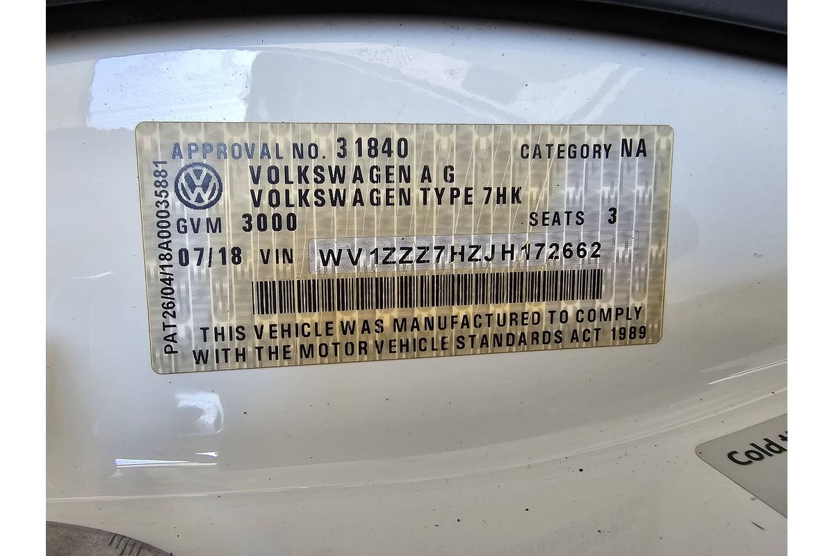 2018 Volkswagen Transporter TDI340 T6 SWB