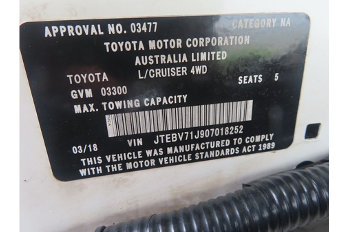 2018 Toyota Landcruiser Workmate VDJ79R 4X4