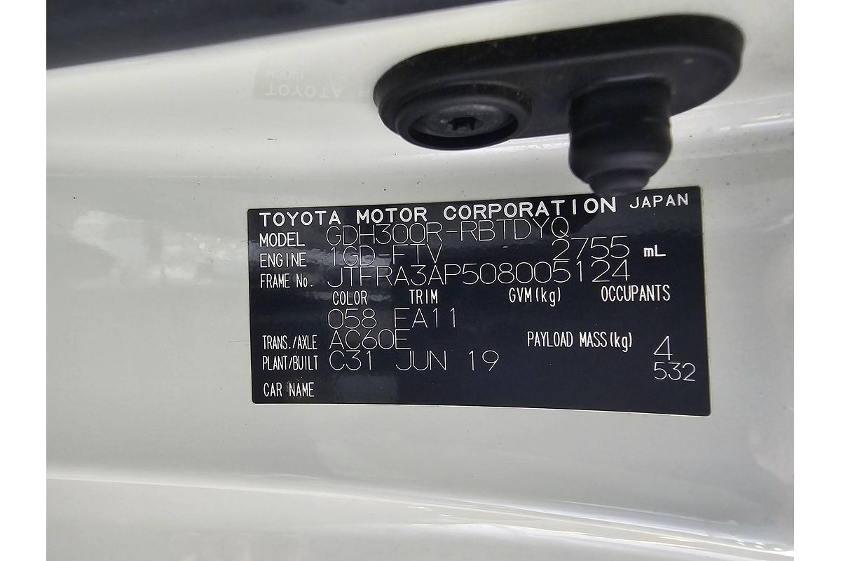 2019 Toyota Hiace GDH300R LWB