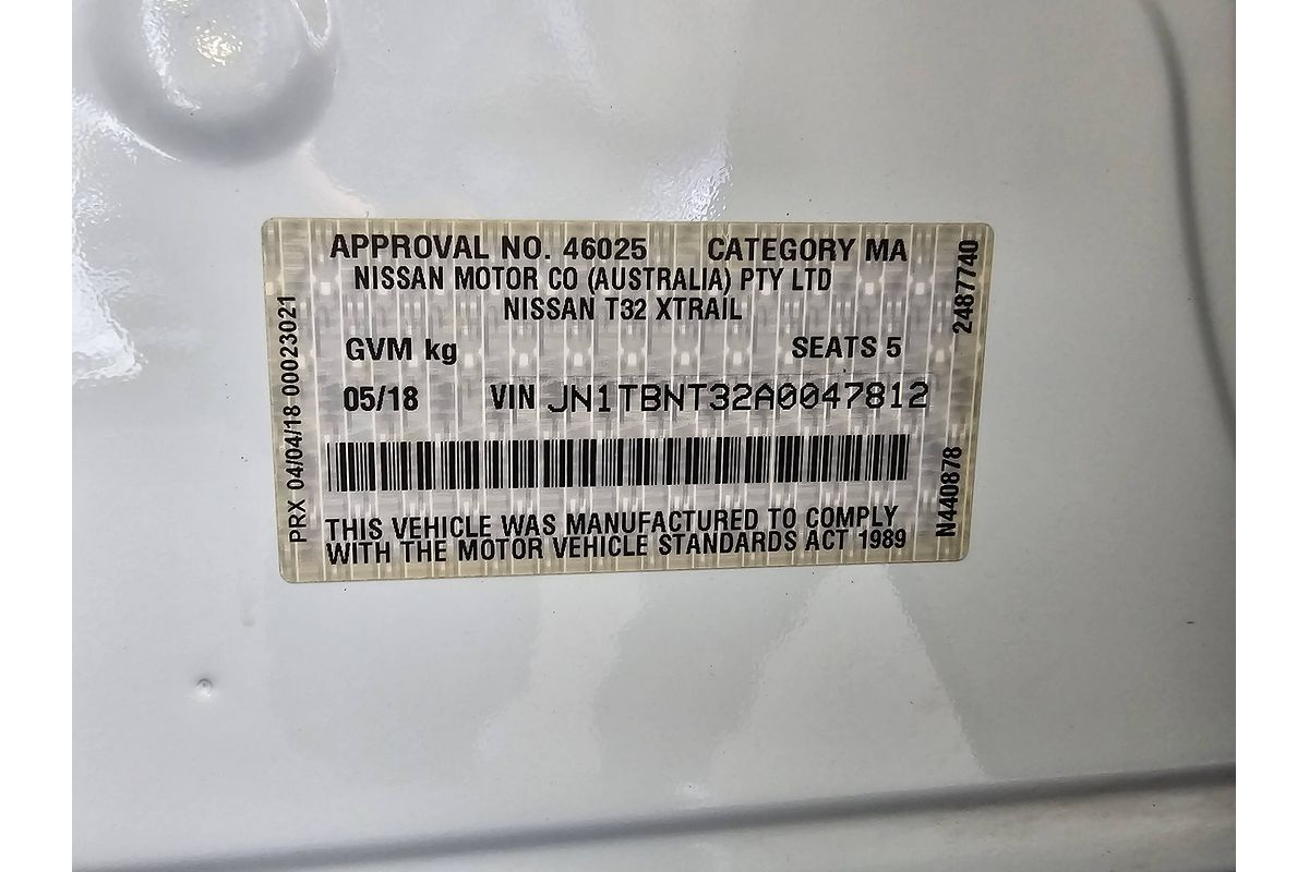 2018 Nissan X-TRAIL ST T32 Series II
