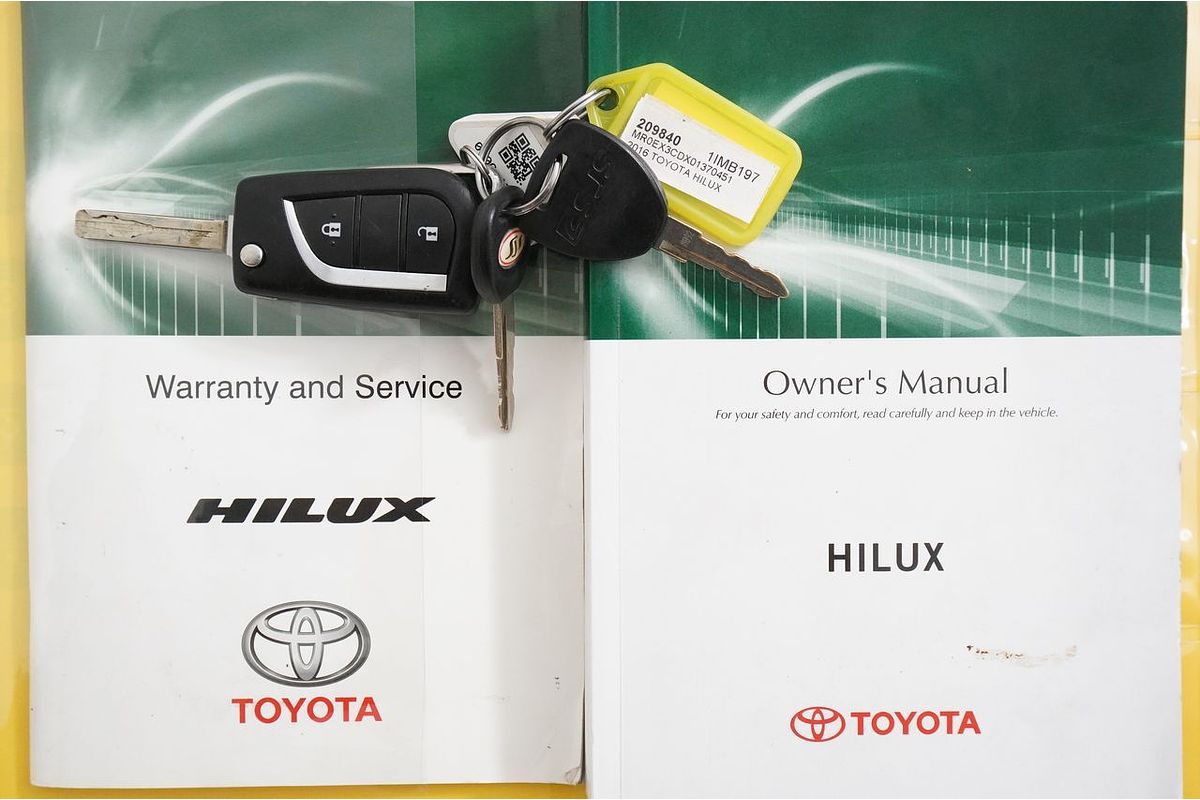2016 Toyota HILUX Workmate TGN121R REAR WHEEL DRIVE