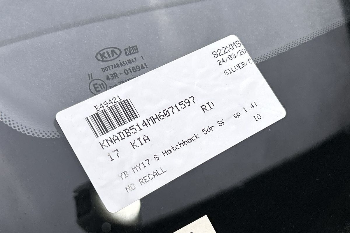 2017 Kia Rio S YB