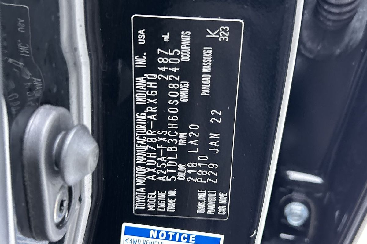2022 Toyota Kluger Grande AXUH78R