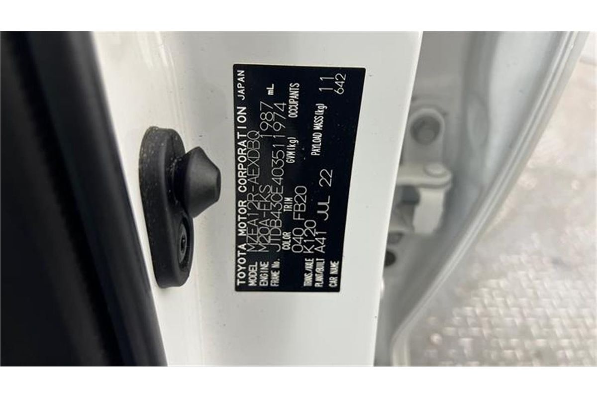 2022 Toyota Corolla Ascent Sport MZEA12R