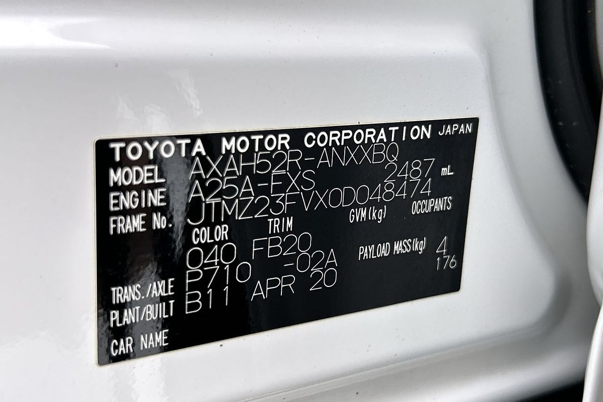 2020 Toyota RAV4 GX AXAH52R