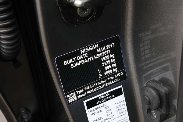2017 Nissan QASHQAI Ti J11