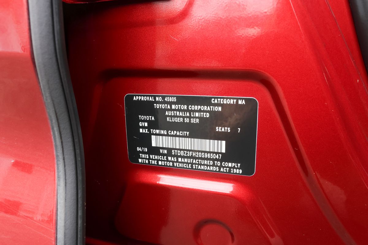 2019 Toyota Kluger GX GSU55R