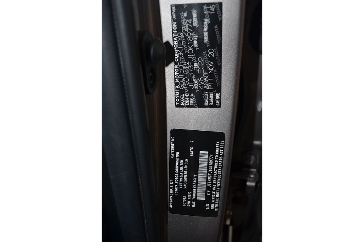 2020 Toyota Landcruiser Prado GXL GDJ150R