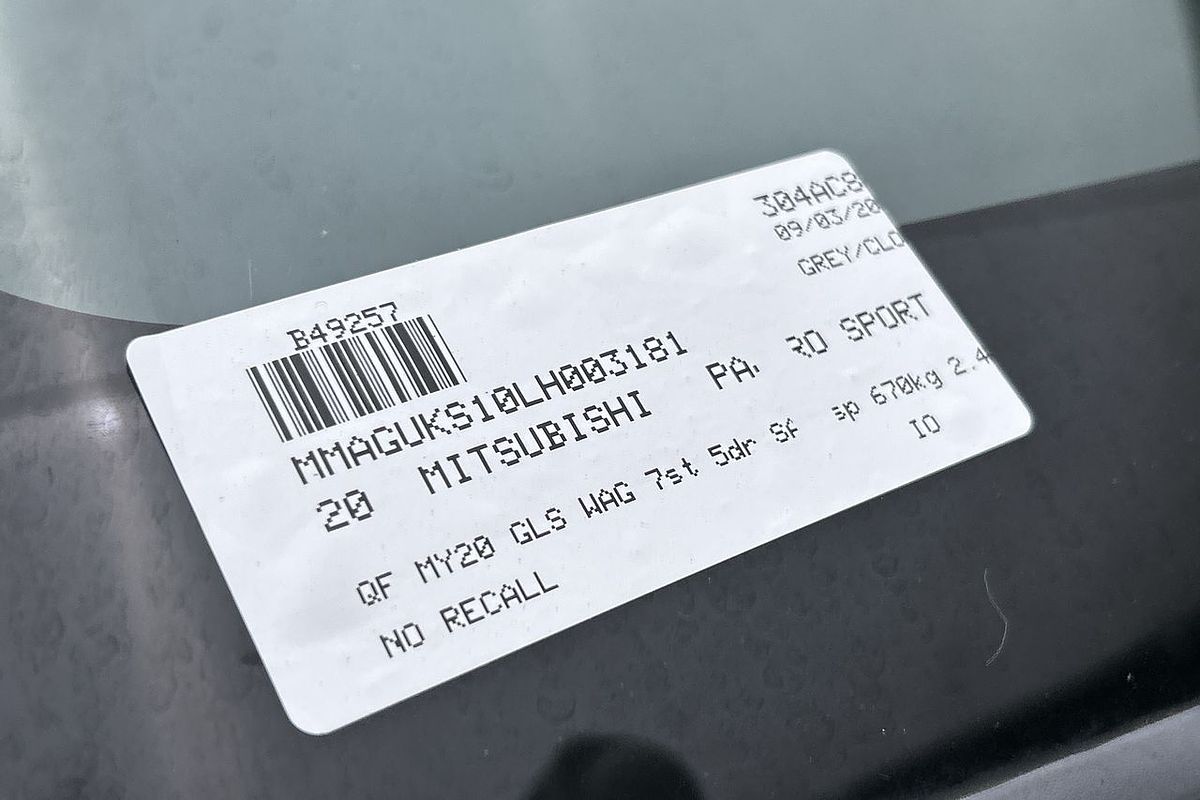 2020 Mitsubishi Pajero Sport GLS QF