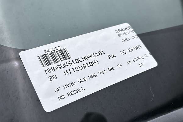 2020 Mitsubishi Pajero Sport GLS QF