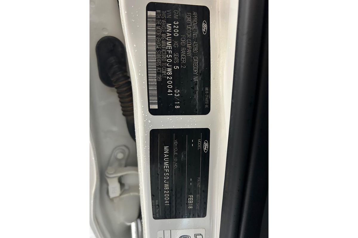 2018 Ford Ranger XL PX MkII 4X4