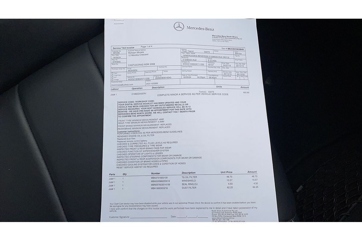 2019 Mercedes-Benz E-Class E200 W213