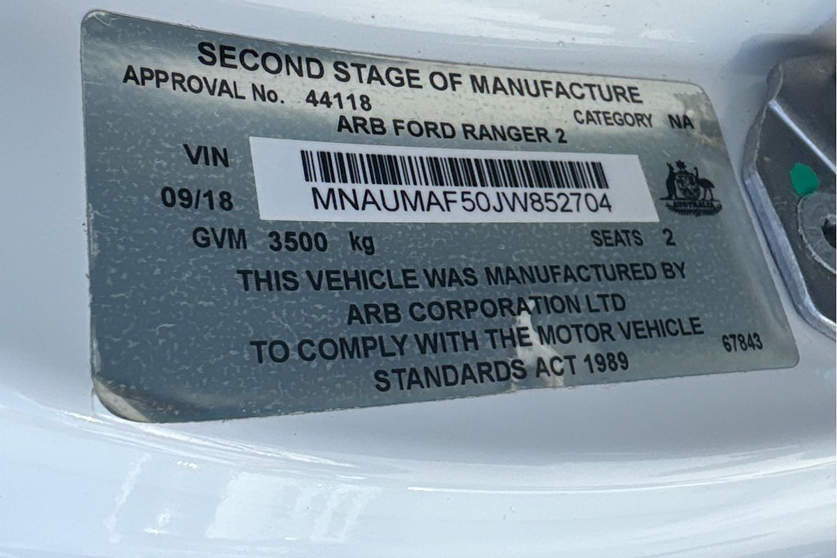 2018 Ford Ranger XL PX MkII 4X4
