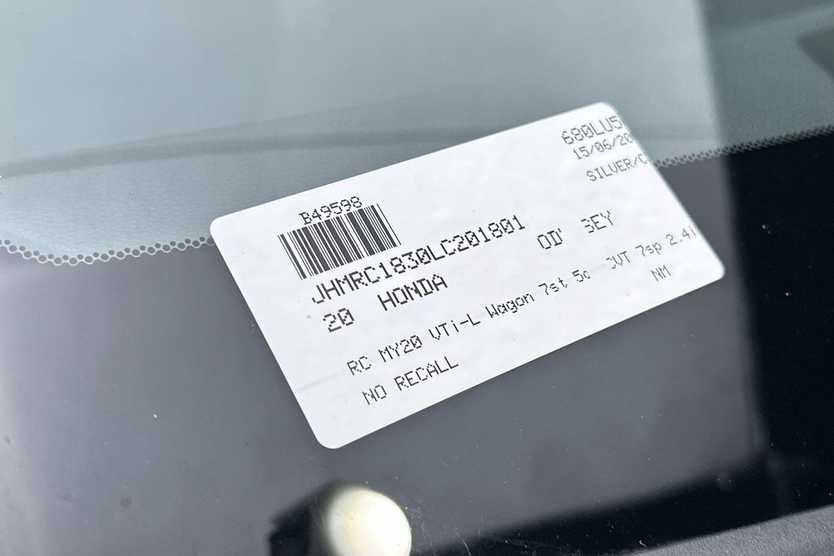 2020 Honda Odyssey VTi 5th Gen