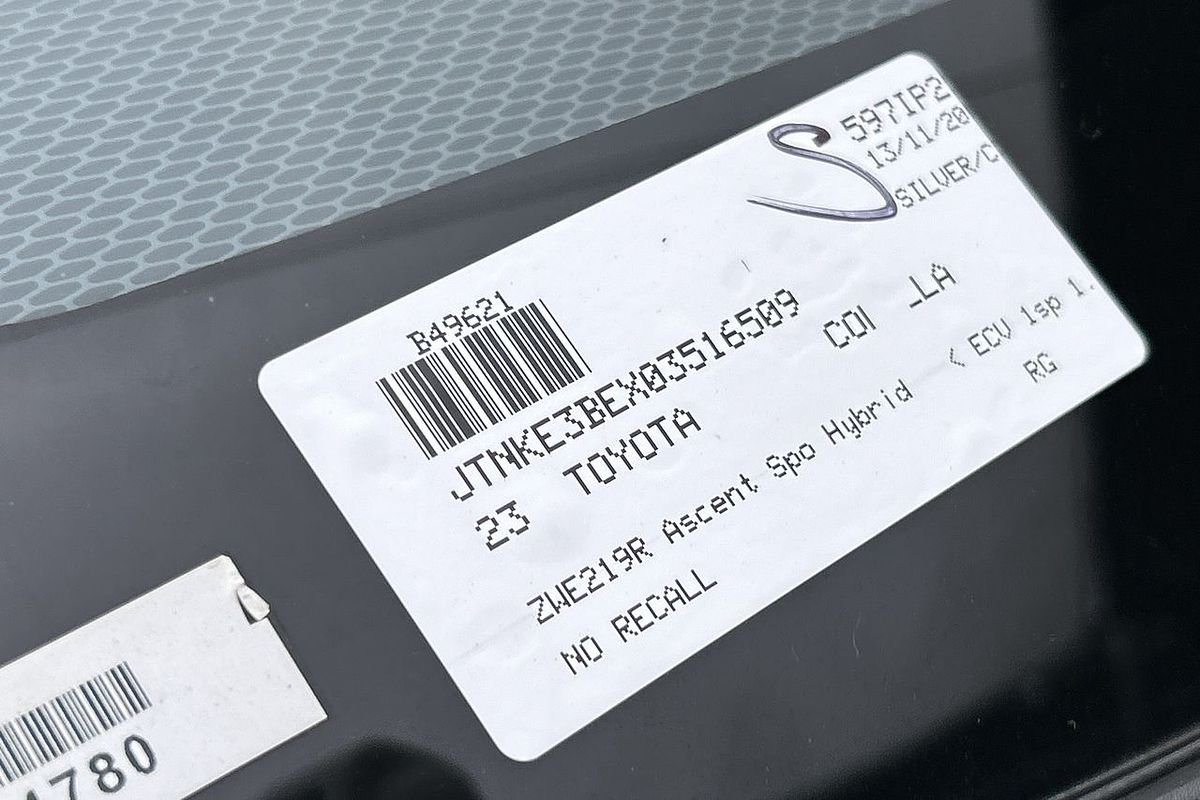 2023 Toyota Corolla Ascent Sport Hybrid ZWE219R