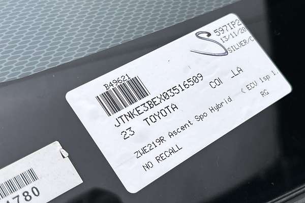 2023 Toyota Corolla Ascent Sport Hybrid ZWE219R