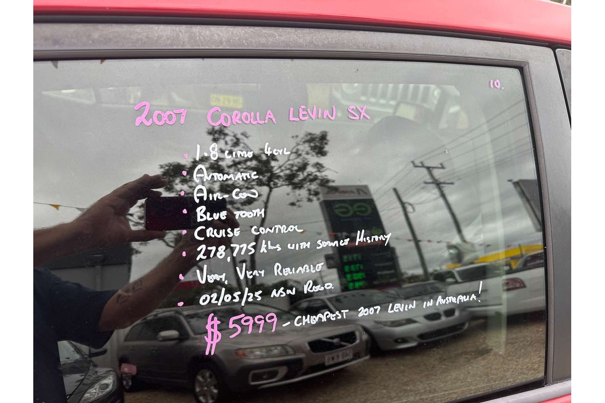 2007 Toyota Corolla Levin SX ZRE152R