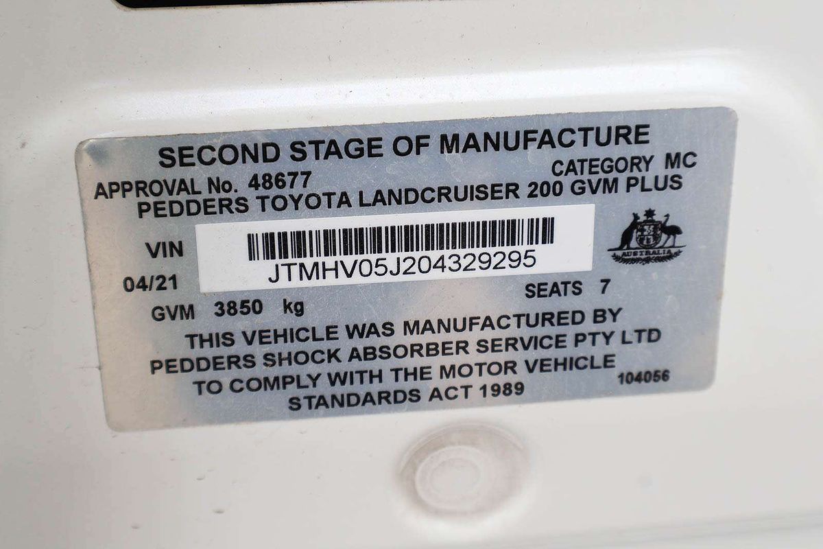 2021 Toyota Landcruiser VX VDJ200R