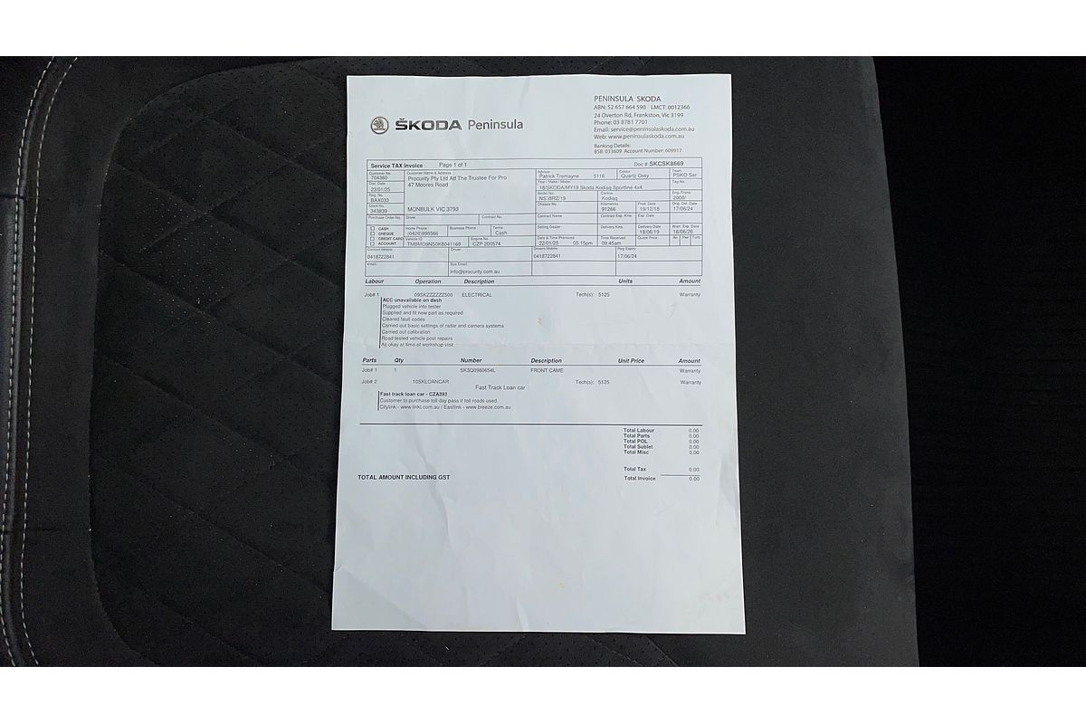2018 SKODA Kodiaq 132TSI Sportline NS