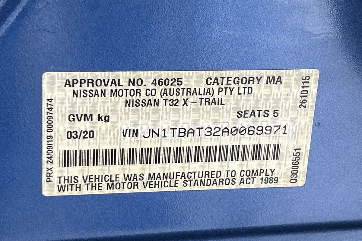 2020 Nissan X-TRAIL ST T32 Series II