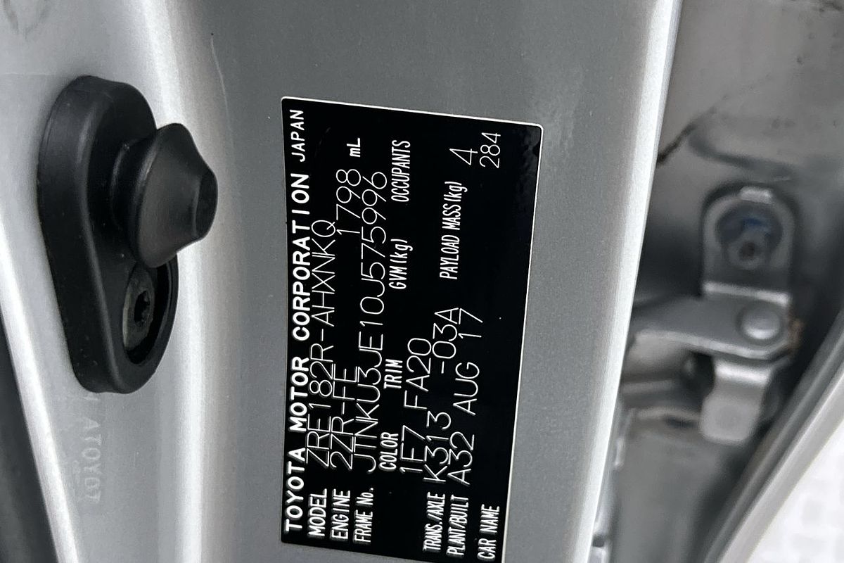 2017 Toyota Corolla Ascent Sport ZRE182R