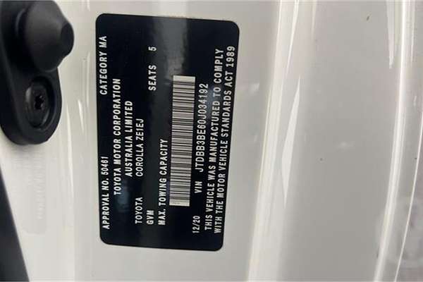 2020 Toyota Corolla Ascent Sport Hybrid ZWE211R