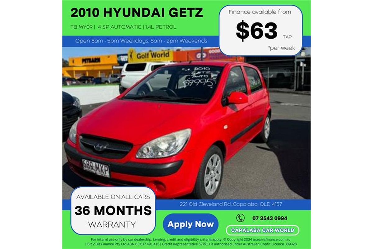 2010 Hyundai Getz S TB