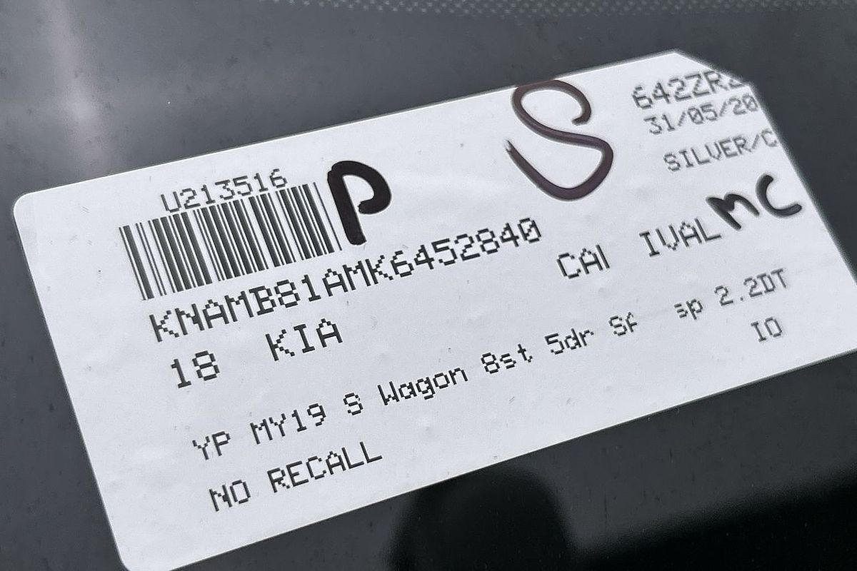 2018 Kia Carnival S YP