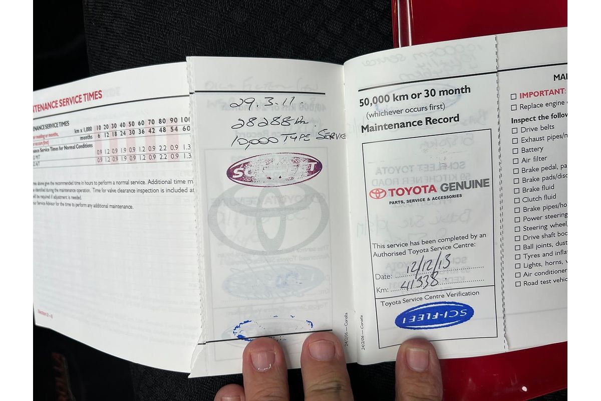 2006 Toyota Corolla Ascent ZZE122R