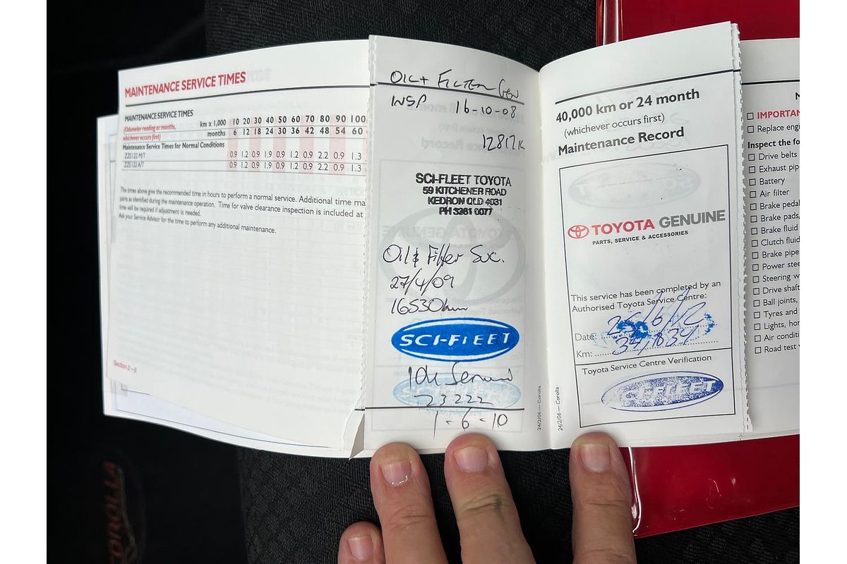 2006 Toyota Corolla Ascent ZZE122R