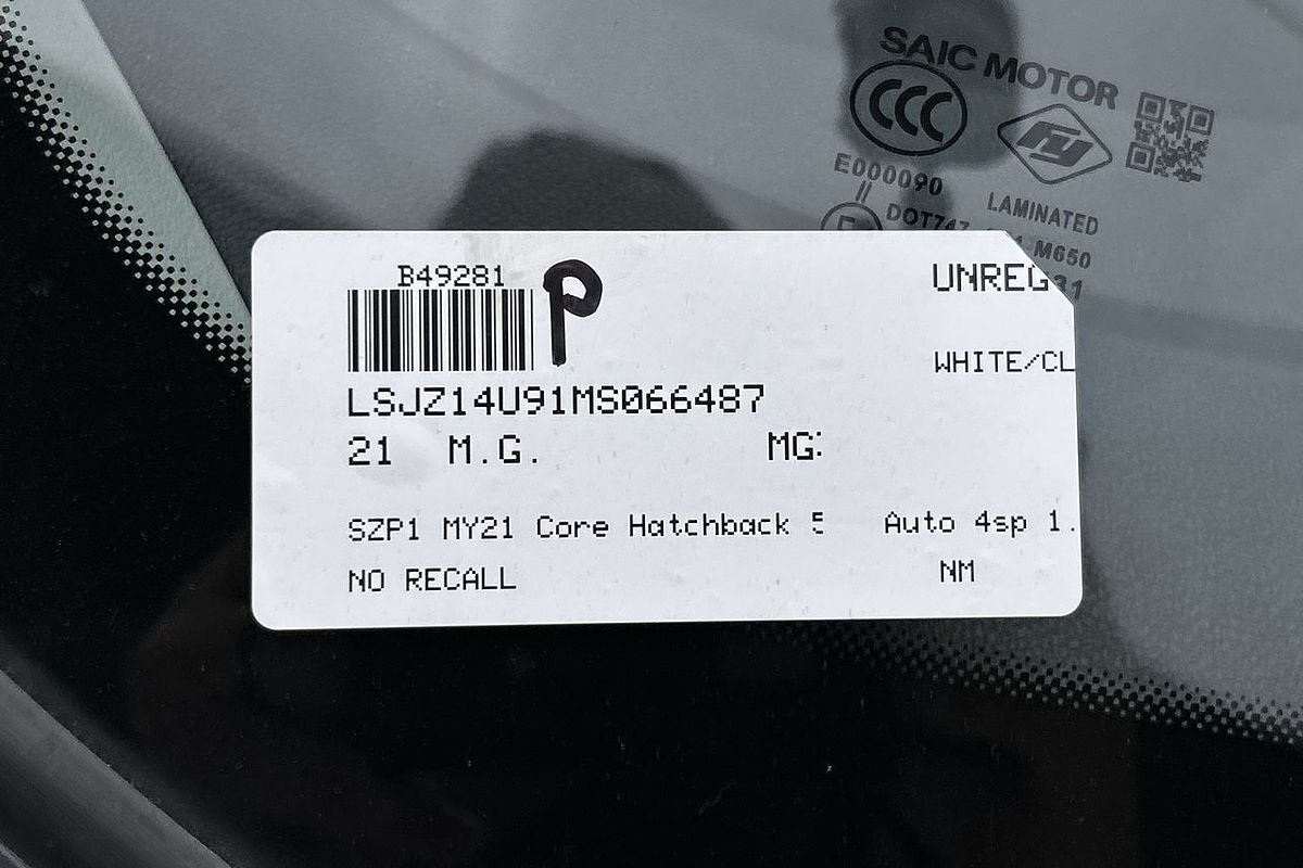 2021 MG MG3 Core