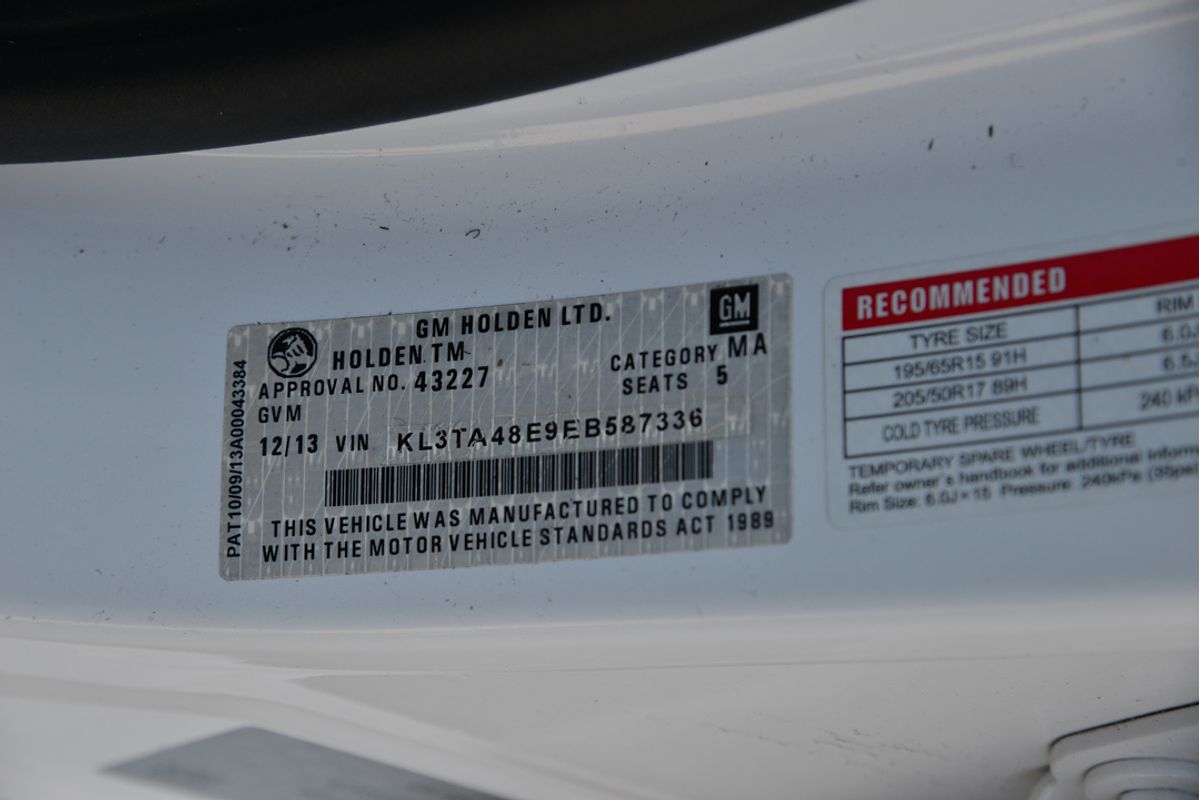 2013 Holden Barina CD TM