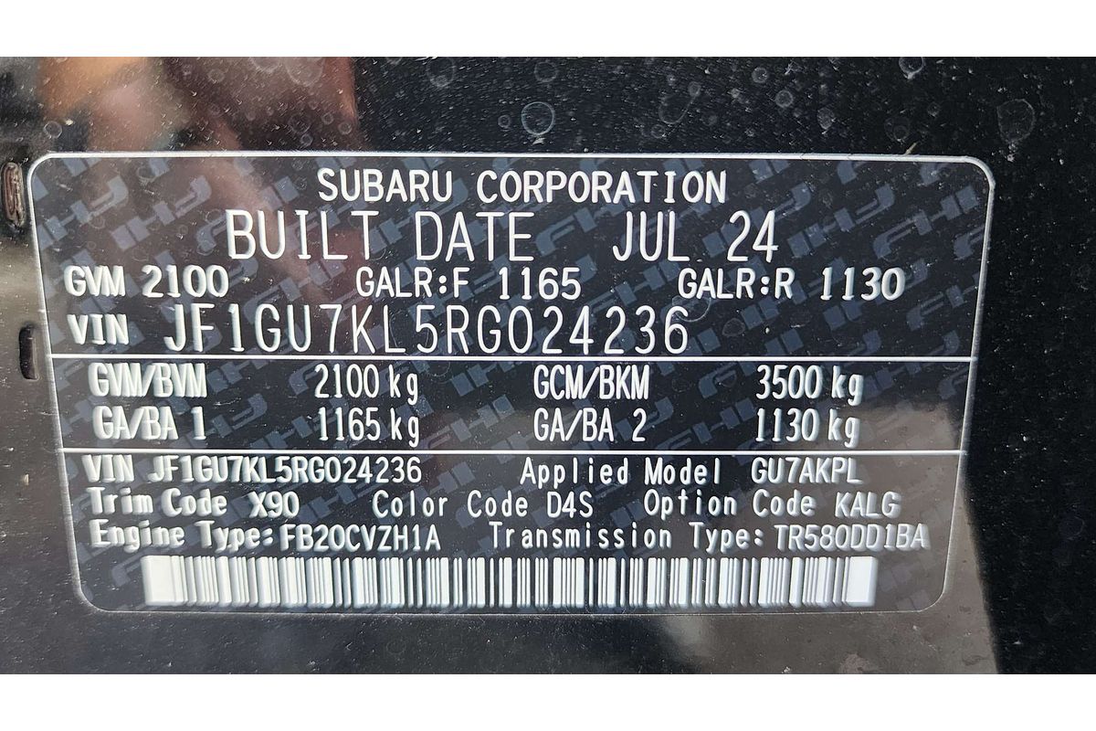 2024 Subaru Crosstrek 2.0R G6X
