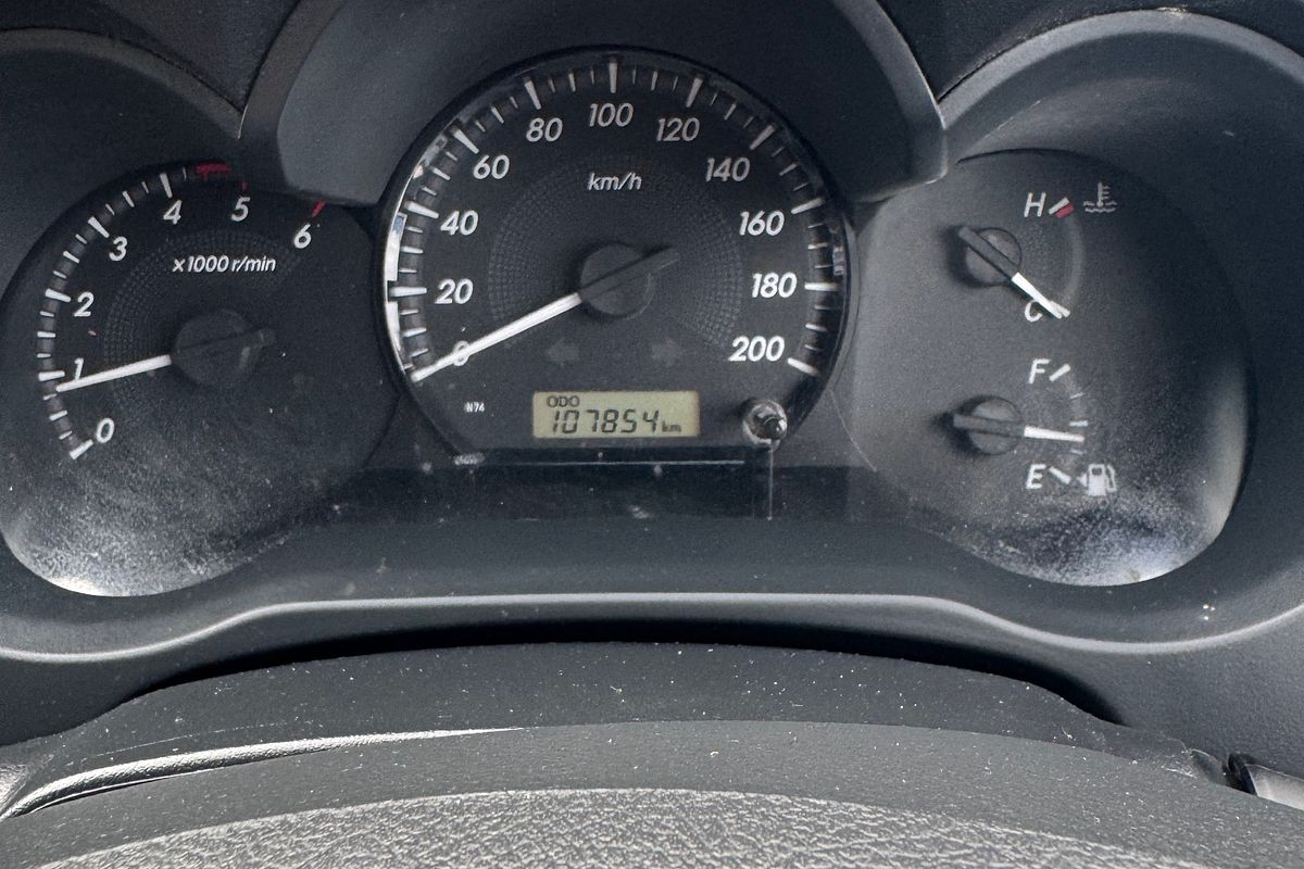 2012 Toyota Hilux SR KUN16R Rear Wheel Drive