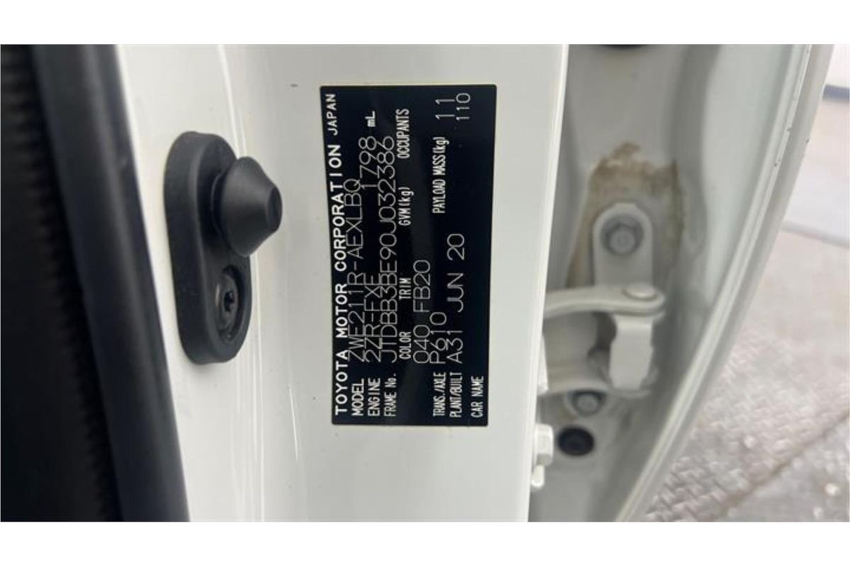 2020 Toyota Corolla Ascent Sport Hybrid ZWE211R
