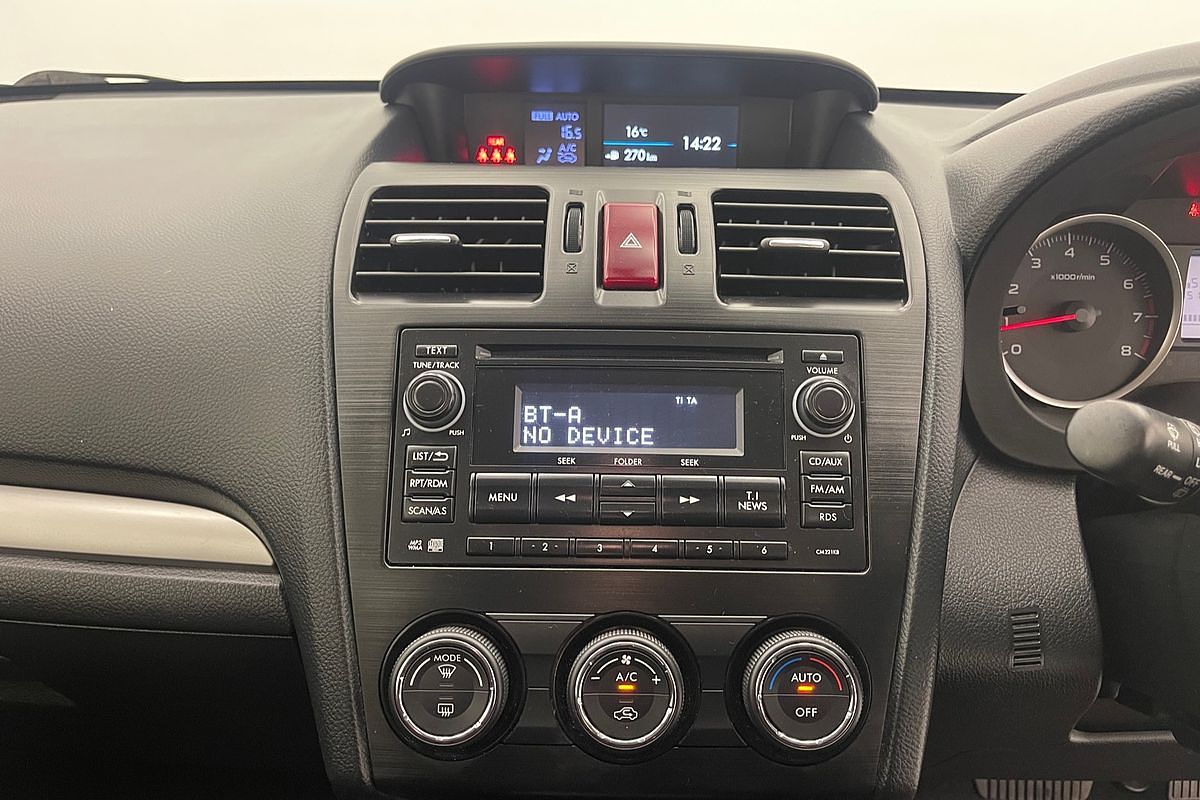 2014 SUBARU XV 2.0i CONTINUOUS VARIABLE 4D WAGON 4CYL 