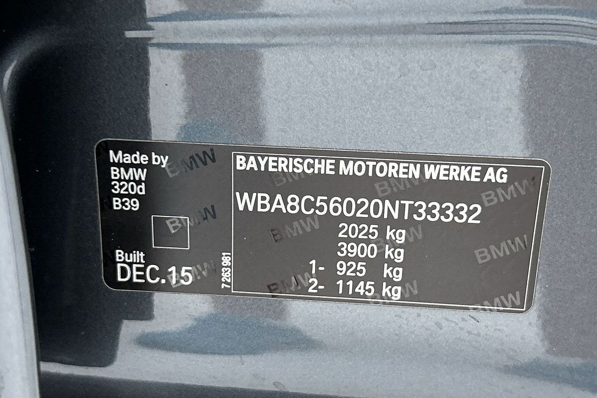 2016 BMW 3 Series 320d Sport Line F30 LCI
