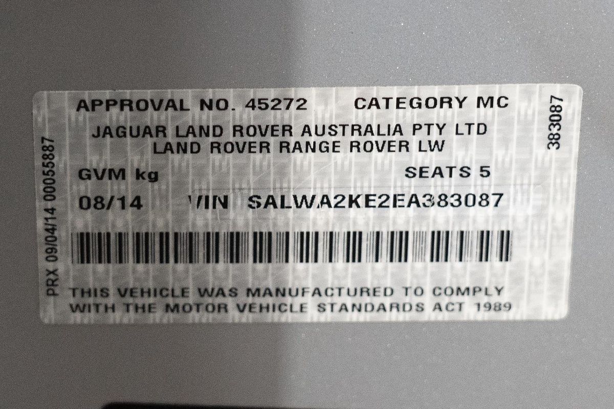 2014 Land Rover Range Rover Sport SDV6 Autobiography L494