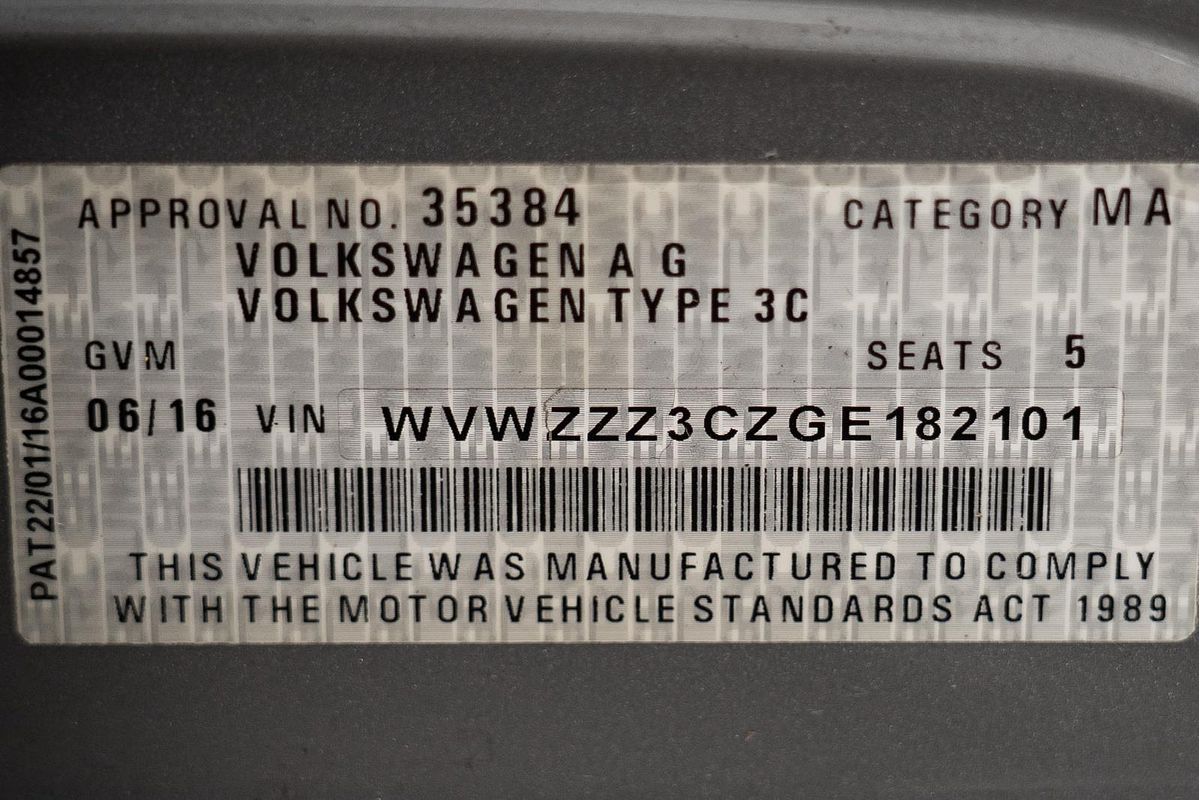 2016 Volkswagen Passat 132TSI Comfortline B8
