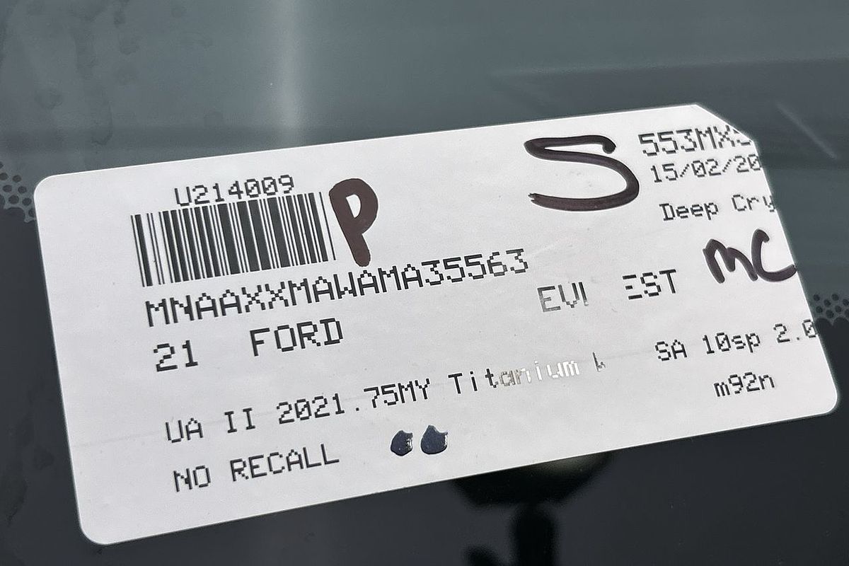 2021 Ford Everest Titanium UA II