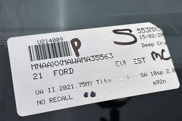 2021 Ford Everest Titanium UA II
