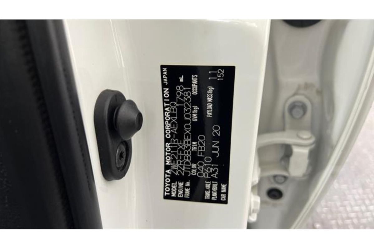 2020 Toyota Corolla Ascent Sport Hybrid ZWE211R