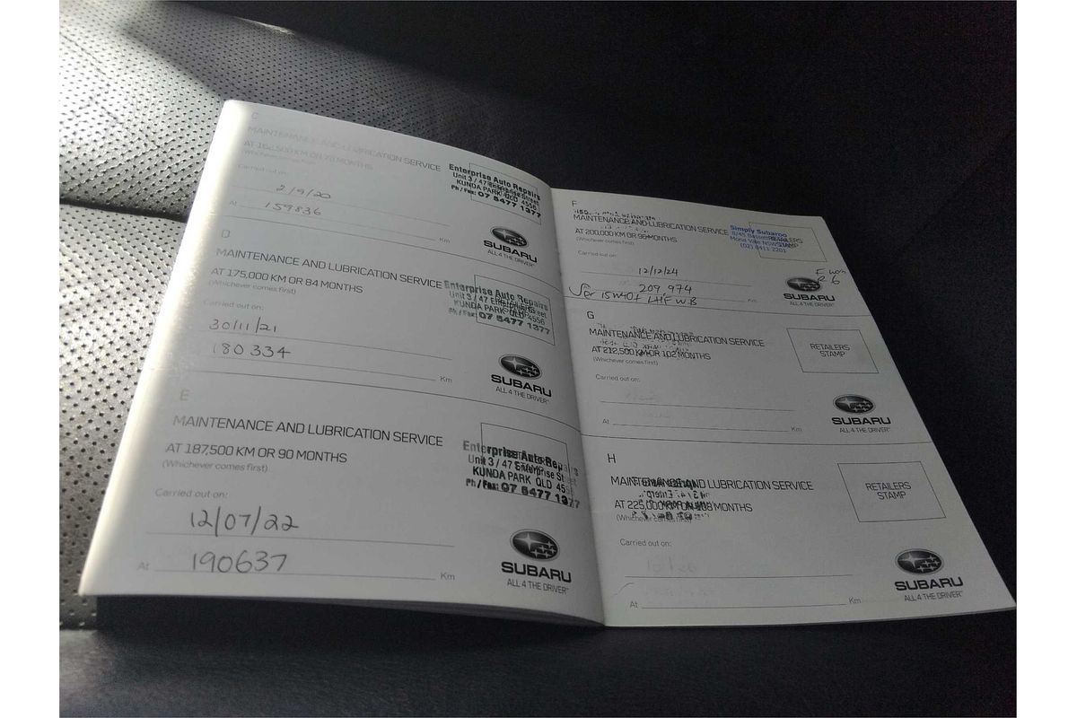 2012 Subaru Liberty 2.5i 5GEN