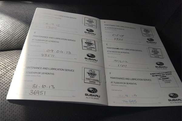 2012 Subaru Liberty 2.5i 5GEN