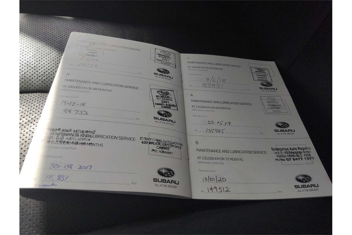 2012 Subaru Liberty 2.5i 5GEN