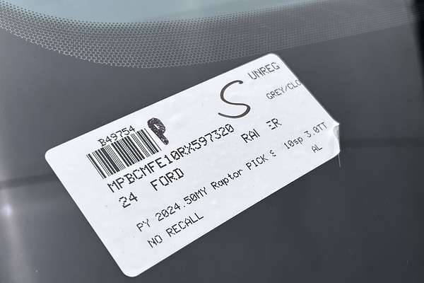 2024 Ford Ranger Raptor 4X4